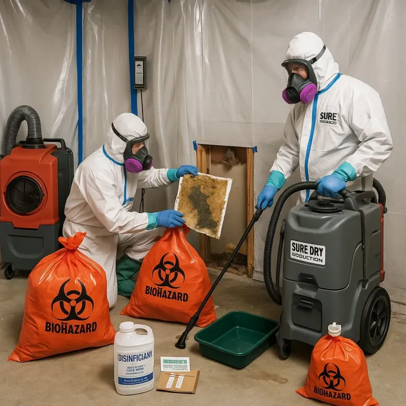 Contaminated Water Handling Protocols process in Cloverleaf, TX