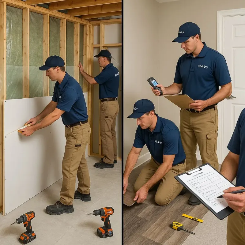 Repairs and Reconstruction process in Cloverleaf, TX