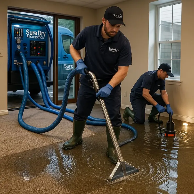 Water Extraction and Removal process in Cloverleaf, TX